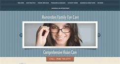 Desktop Screenshot of hunterdonfamilyeyecare.com